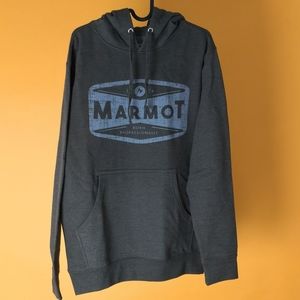 New Marmot Hawkshaw sweater hoody adjustable sz S army Heather
